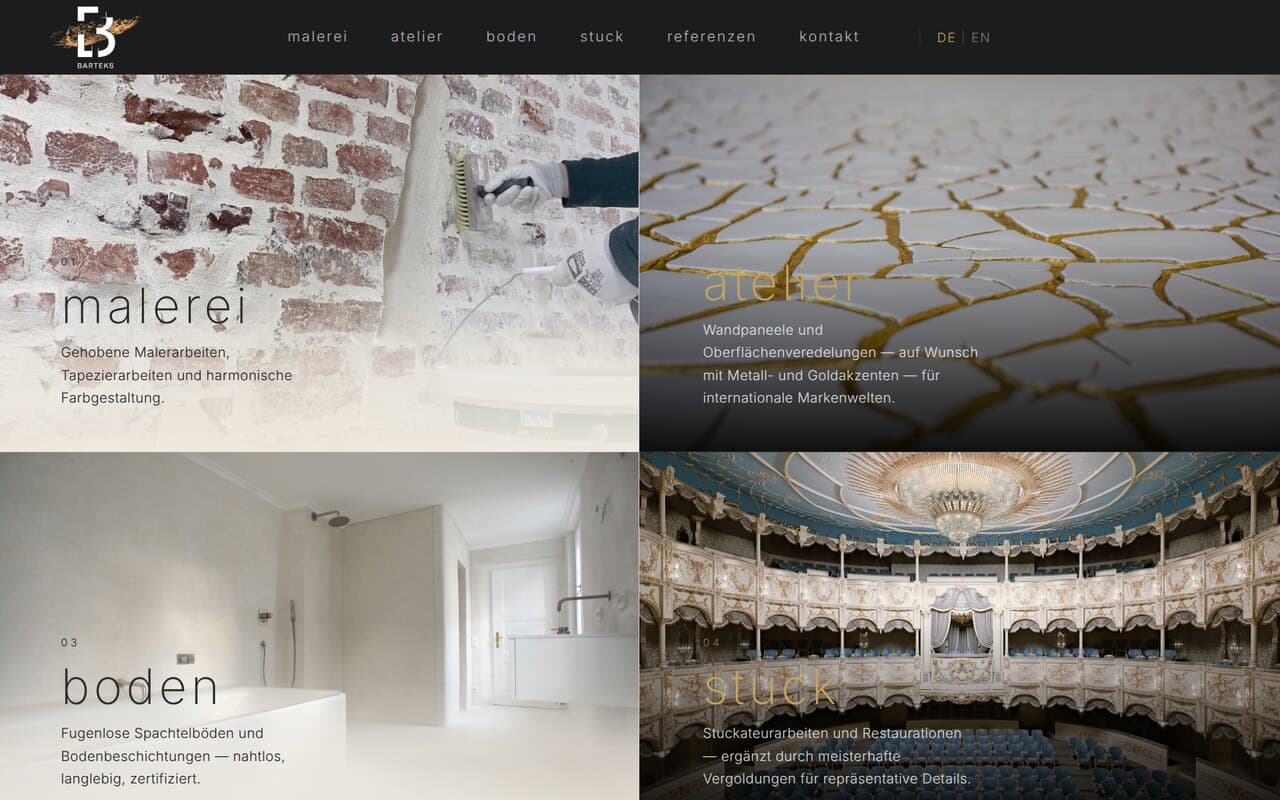 BARTEKS – pinnaviimistluse manufaktuur – web