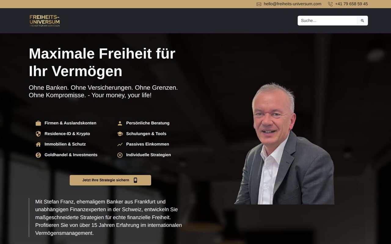Freiheits-Universum – finantskoolitus – web